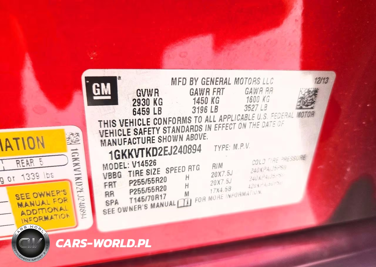 2014 GMC Acadia Denali VIN:1GKKVTKD2EJ240894 - 13