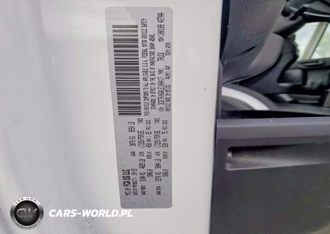 2020 Ram Promaster 1500 1500 Standard VIN:3C6TRVNG4LE100417 - 13