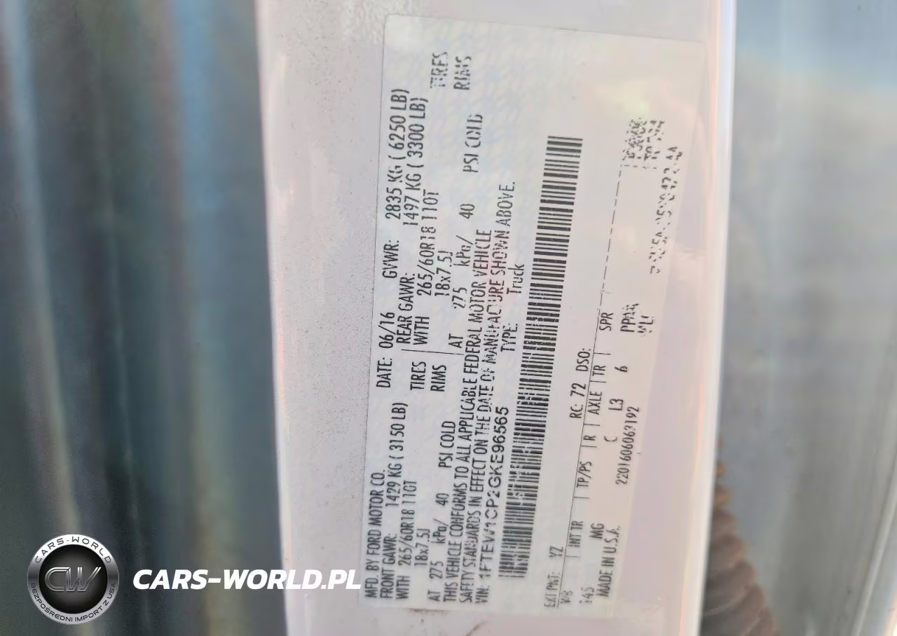 2016 Ford F150 Supercrew VIN:1FTEW1CP2GKE96565 - 12