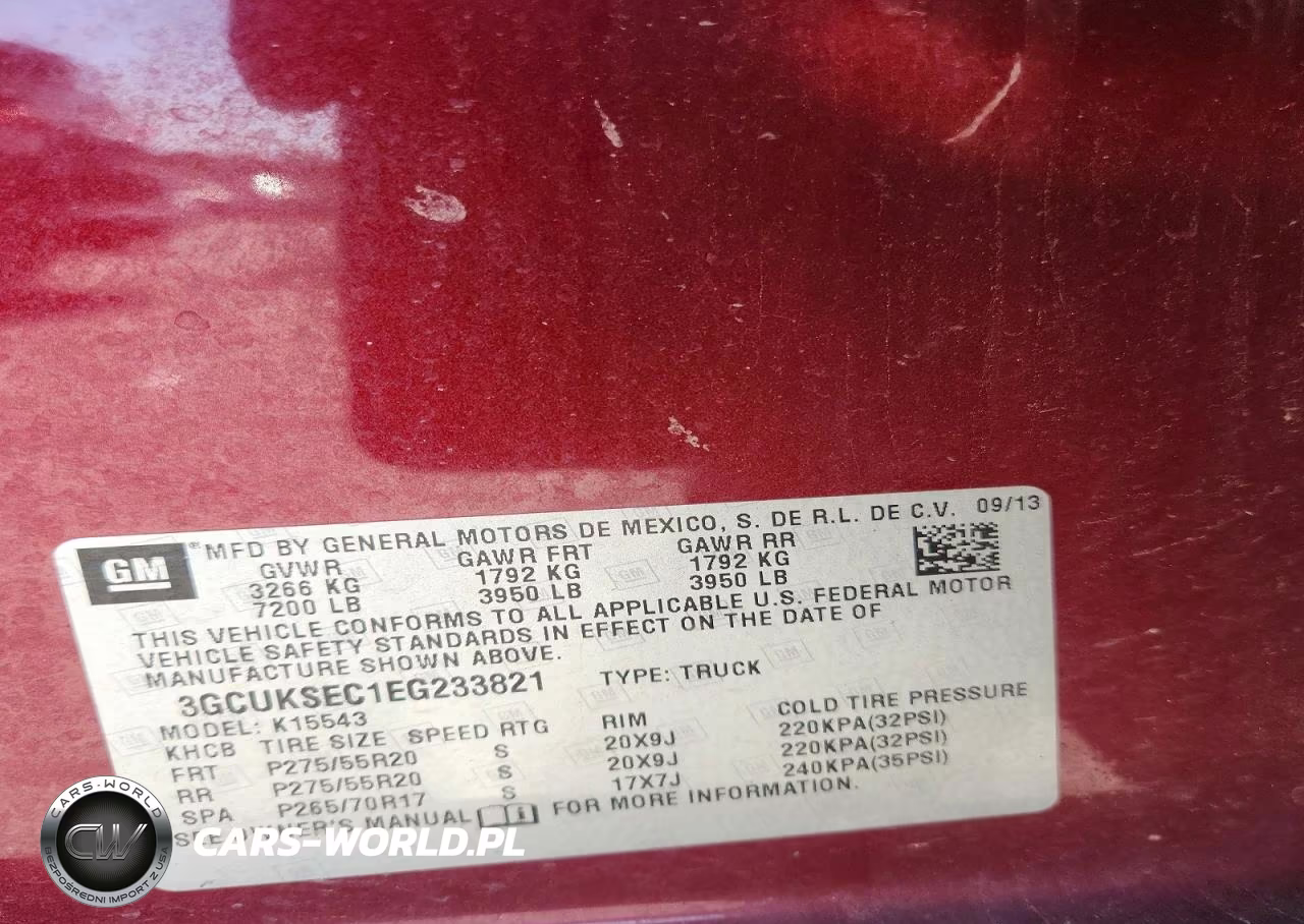 2014 Chevrolet Silverado K1500 Ltz VIN:3GCUKSEC1EG233821 - 12
