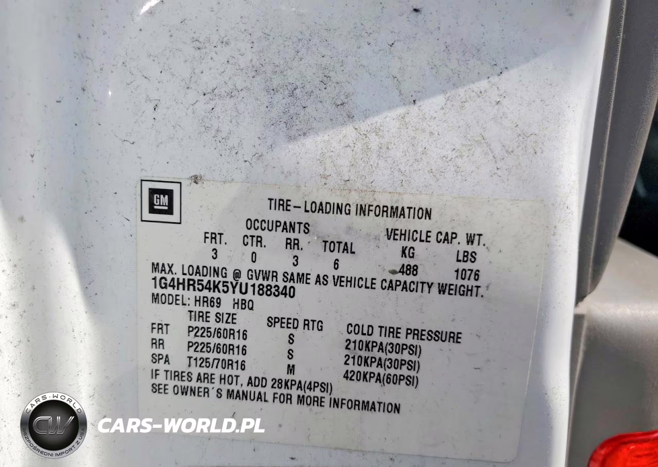 2000 Buick Lesabre Limited VIN:1G4HR54K5YU188340 - 12