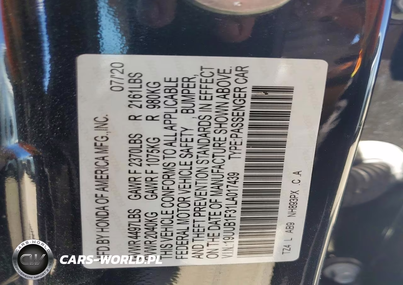 2020 Acura Tlx VIN:19UUB1F31LA017439 - 12