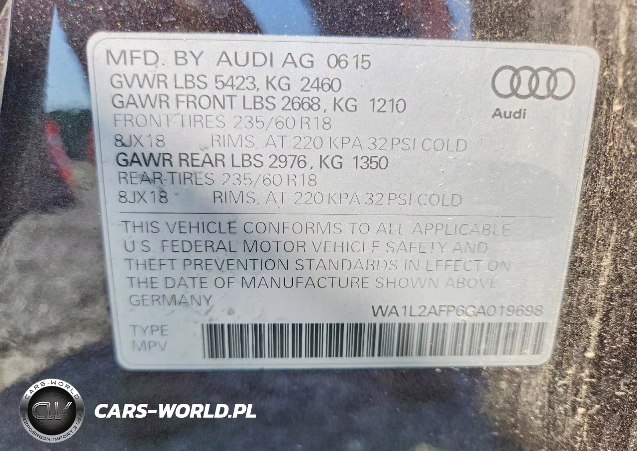 2016 Audi Q5 Premium Plus VIN:WA1L2AFP6GA019698 - 13