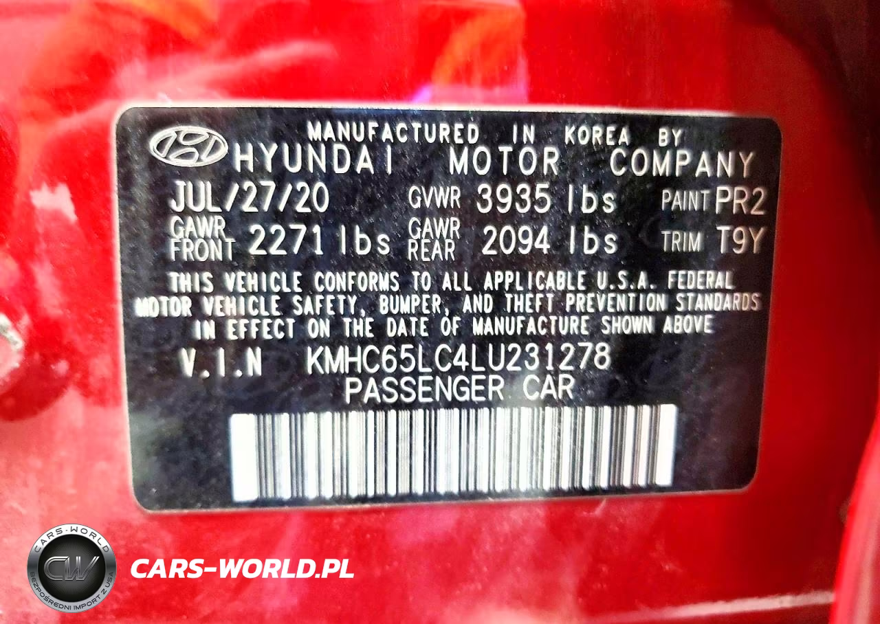 2020 Hyundai Ioniq Blue VIN:KMHC65LC4LU231278 - 12