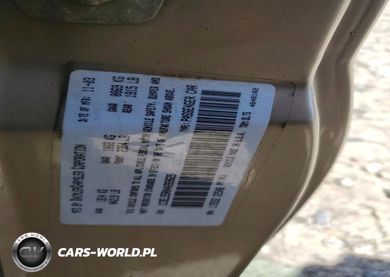 2004 Chrysler Sebring Lxi VIN:1C3EL55R04N269629 - 12