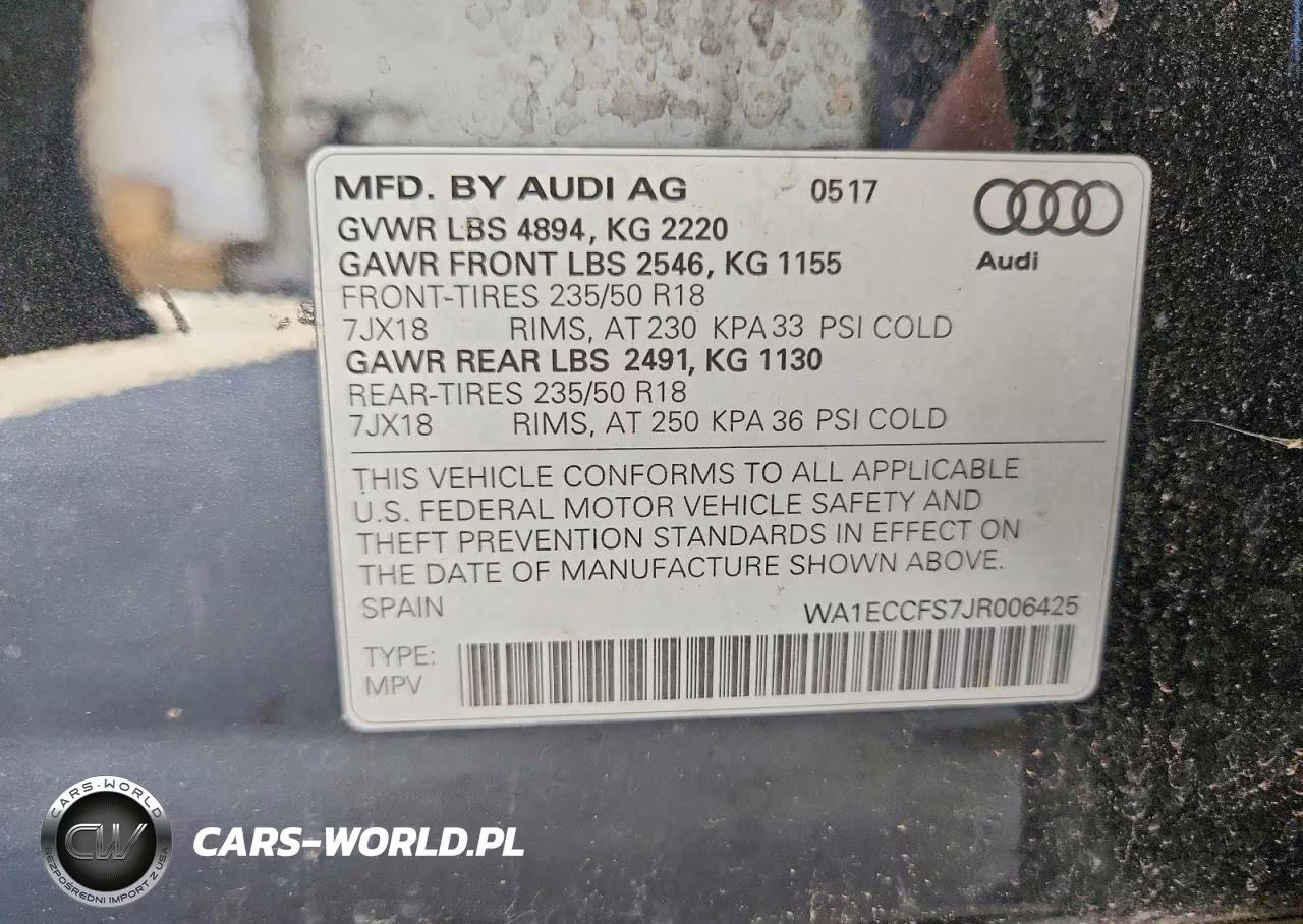 2018 Audi Q3 Premium VIN:WA1ECCFS7JR006425 - 13