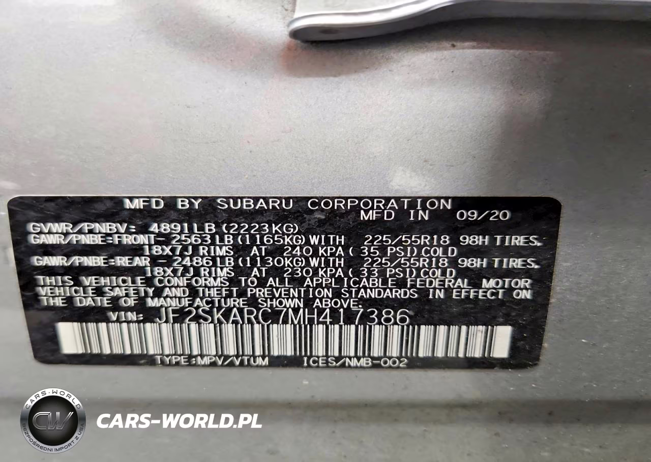 2021 Subaru Forester Sport VIN:JF2SKARC7MH417386 - 13