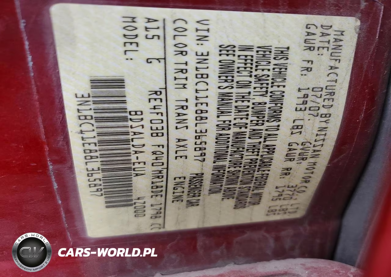 2008 Nissan Versa 1.8 S VIN:3N1BC11E88L365897 - 13