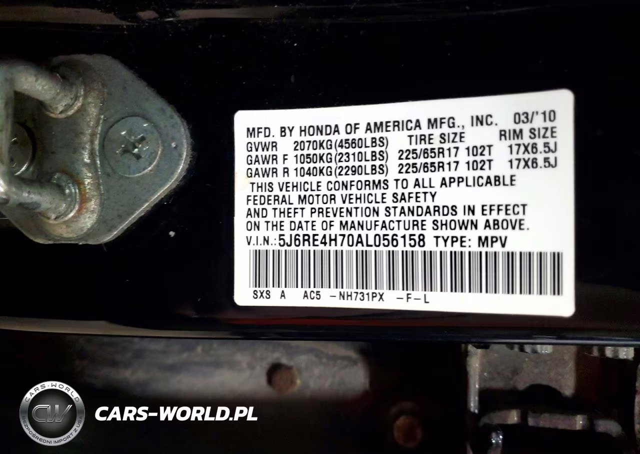 2010 Honda Cr-V Exl VIN:5J6RE4H70AL056158 - 13