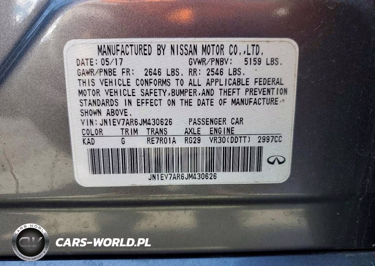 2018 Infiniti Q50 3.0T Luxe VIN:JN1EV7AR6JM430626 - 13