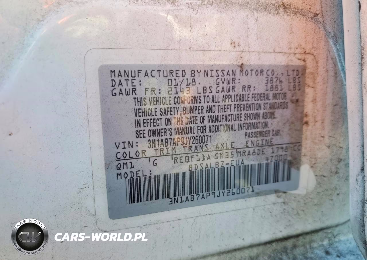 2018 Nissan Sentra S VIN:3N1AB7AP9JY260071 - 12