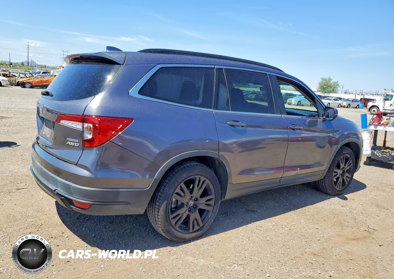 2021 Honda Pilot Se VIN:5FNYF6H22MB016413 - 3