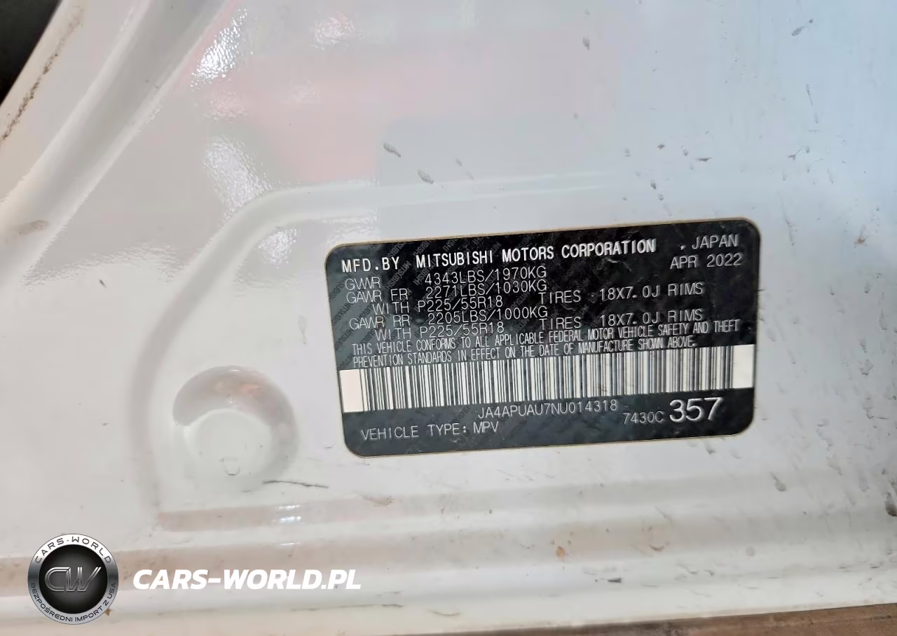 2022 Mitsubishi Outlander Sport Es VIN:JA4APUAU7NU014318 - 14