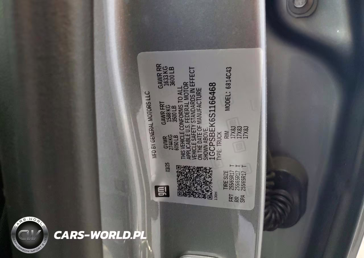 2025 Chevrolet Colorado VIN:1GCPSBEK6S1166468 - 12