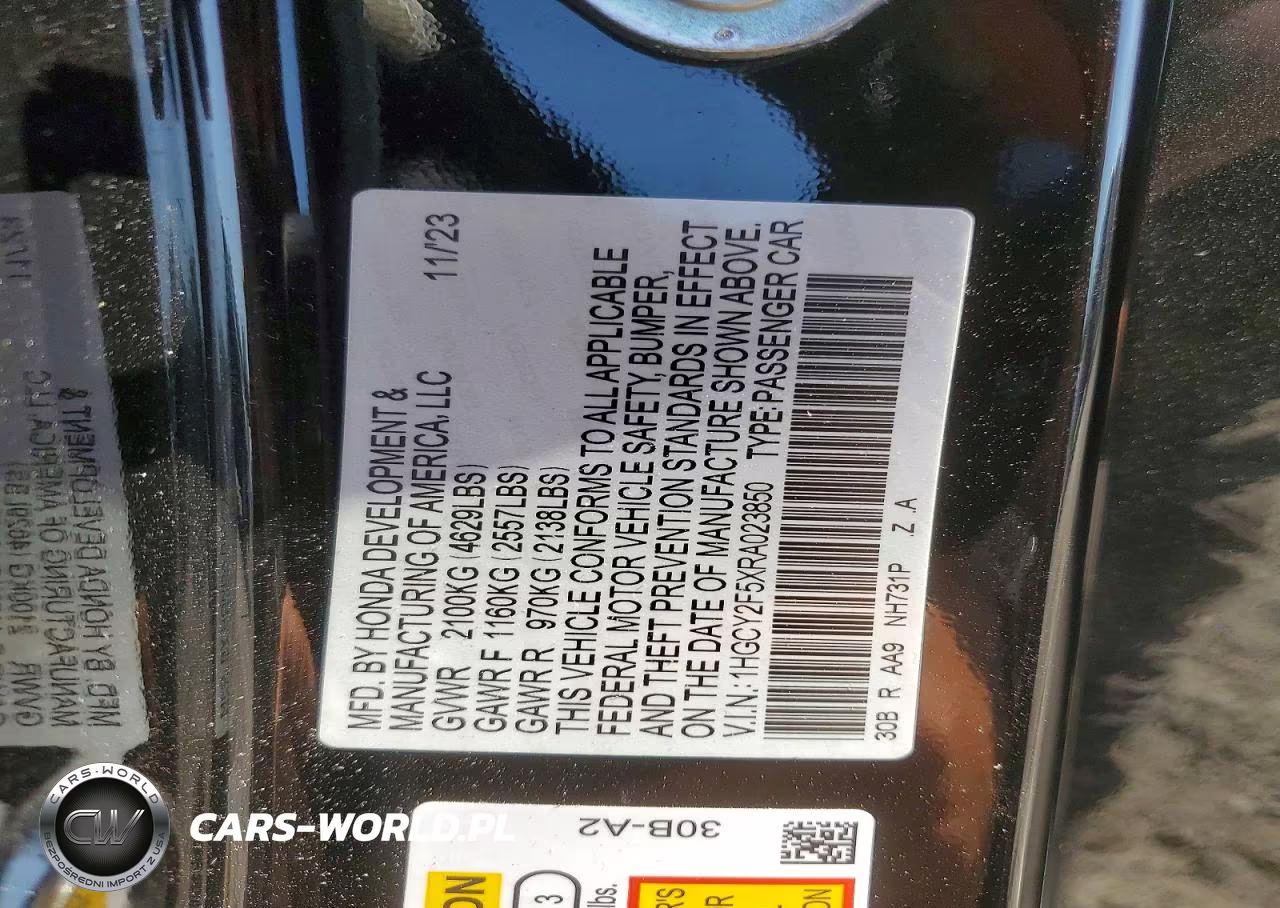 2024 Honda Accord Hybrid Sport VIN:1HGCY2F5XRA023850 - 12
