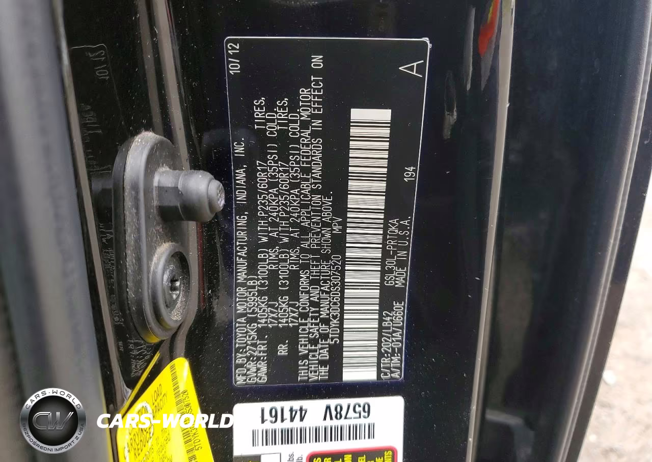 2013 Toyota Sienna Xle 8-Passenger VIN:5TDYK3DC6DS307520 - 14