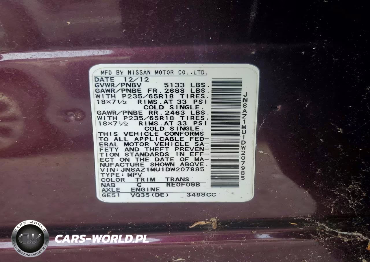 2016 Niss Murano VIN:JN8AZ1MU1DW207985 - 12