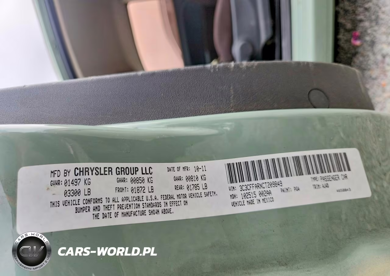 2012 Fiat 500 Pop VIN:3C3CFFARXCT209849 - 12
