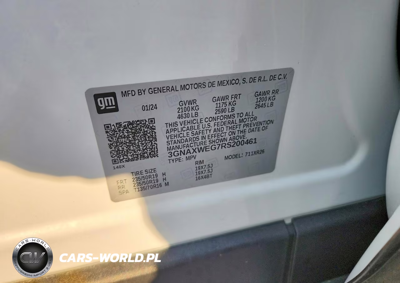 2024 Chevrolet Equinox Rs VIN:3GNAXWEG7RS200461 - 14