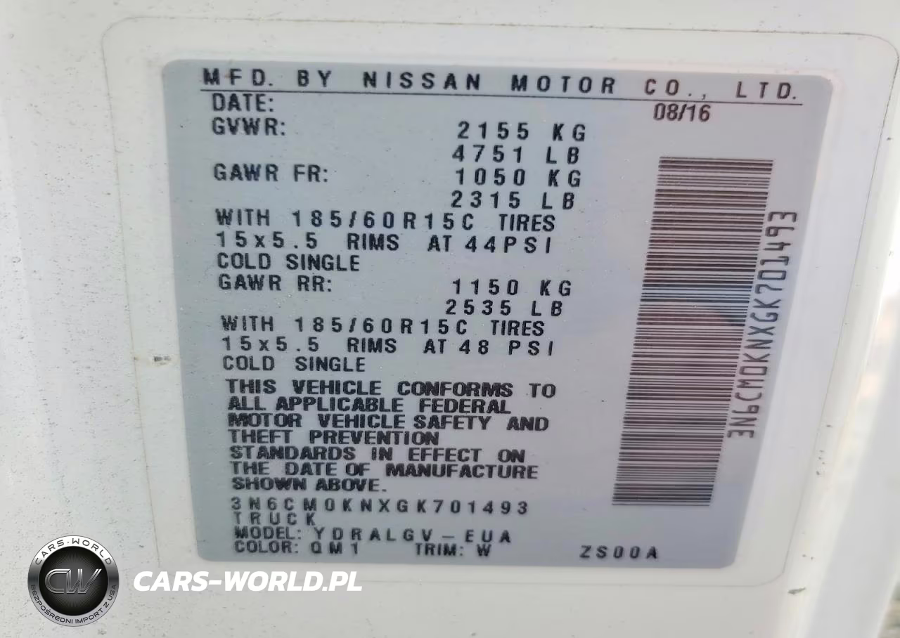 2016 Nissan Nv200 Sv VIN:3N6CM0KNXGK701493 - 13