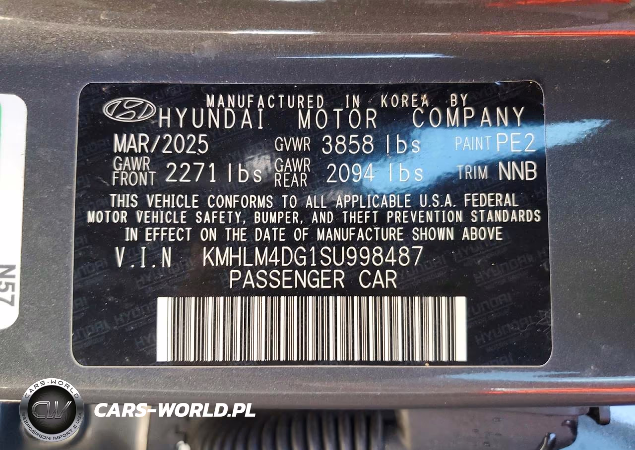 2025 Hyundai Elantra Sel Sport VIN:KMHLM4DG1SU998487 - 13