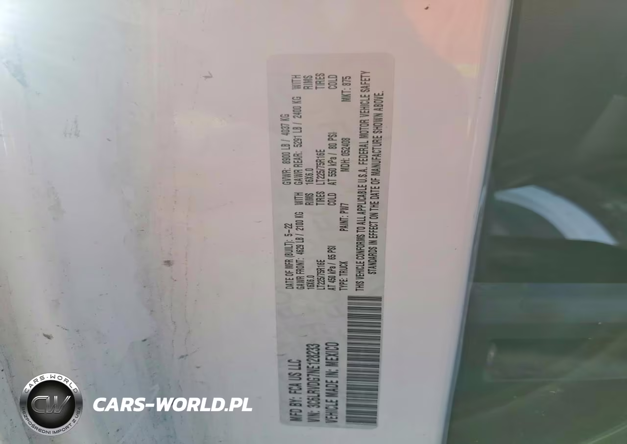 2022 Ram Promaster 2500 2500 High VIN:3C6LRVDG7NE128233 - 13