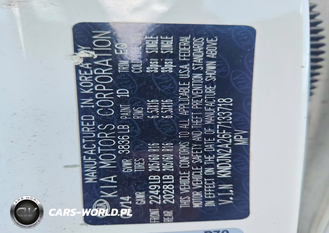 2015 Kia Soul Base VIN:KNDJN2A26F7133718 - 12