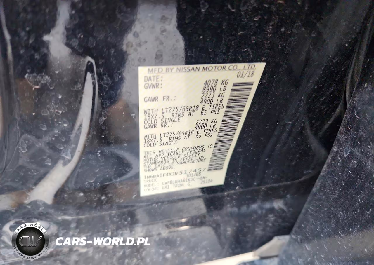 2018 Nissan Titan Xd Pro-4X VIN:1N6BA1F4XJN517457 - 12