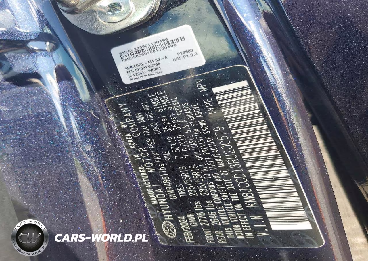 2024 Hyundai Tucson Sel Convenience VIN:KM8JCCD13RU200579 - 13