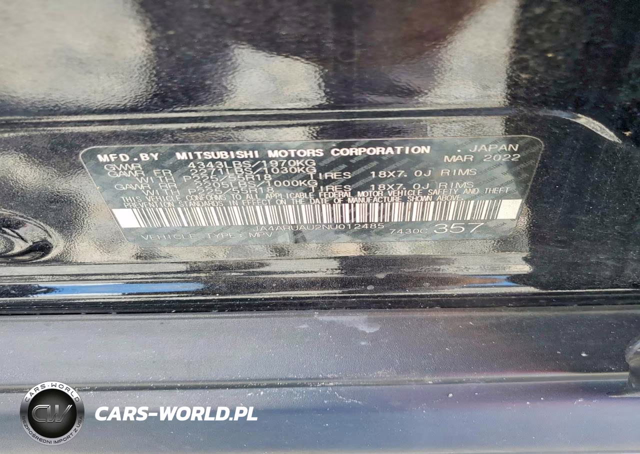 2022 Mitsubishi Outlander Sport Es VIN:JA4ARUAU2NU012485 - 13