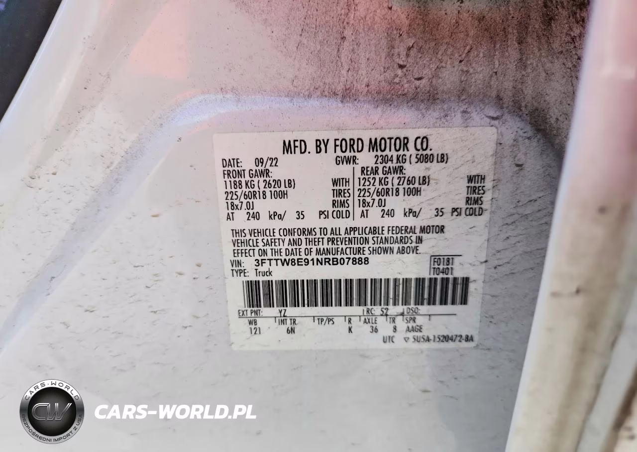 2022 Ford Maverick Xl VIN:3FTTW8E91NRB07888 - 12