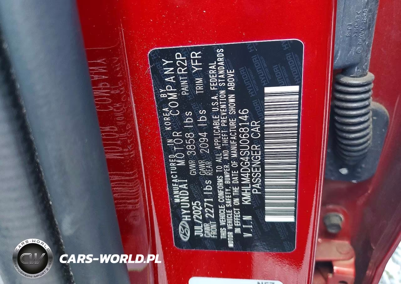 2025 Hyundai Elantra Sel Sport VIN:KMHLM4DG4SU068146 - 12