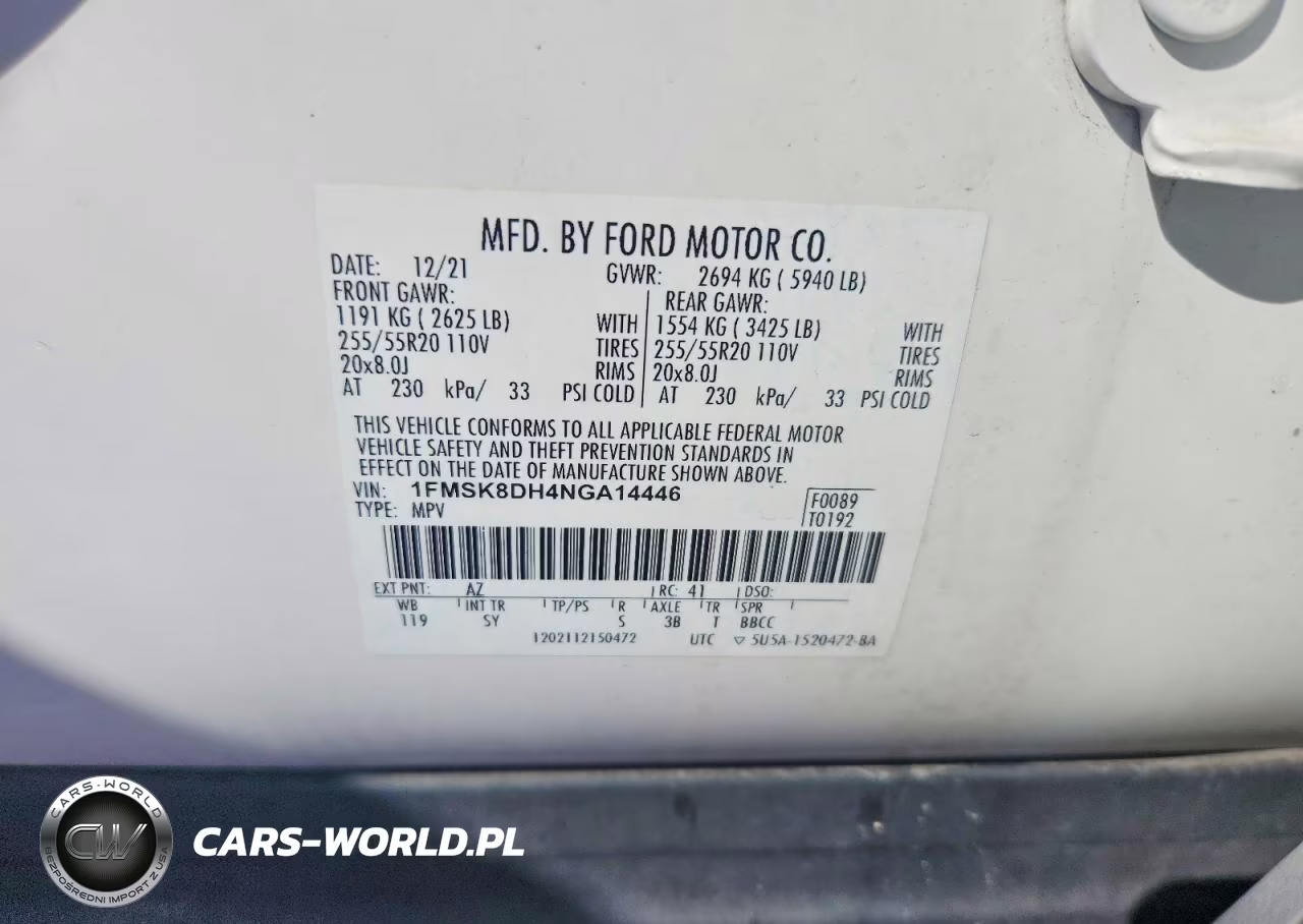 2022 Ford Explorer Xlt VIN:1FMSK8DH4NGA14446 - 13