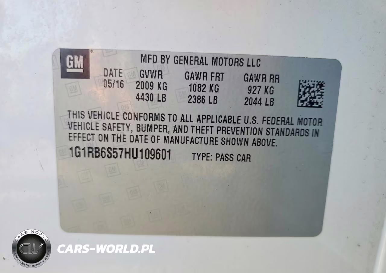 2017 Chevrolet Volt Premier VIN:1G1RB6S57HU109601 - 12