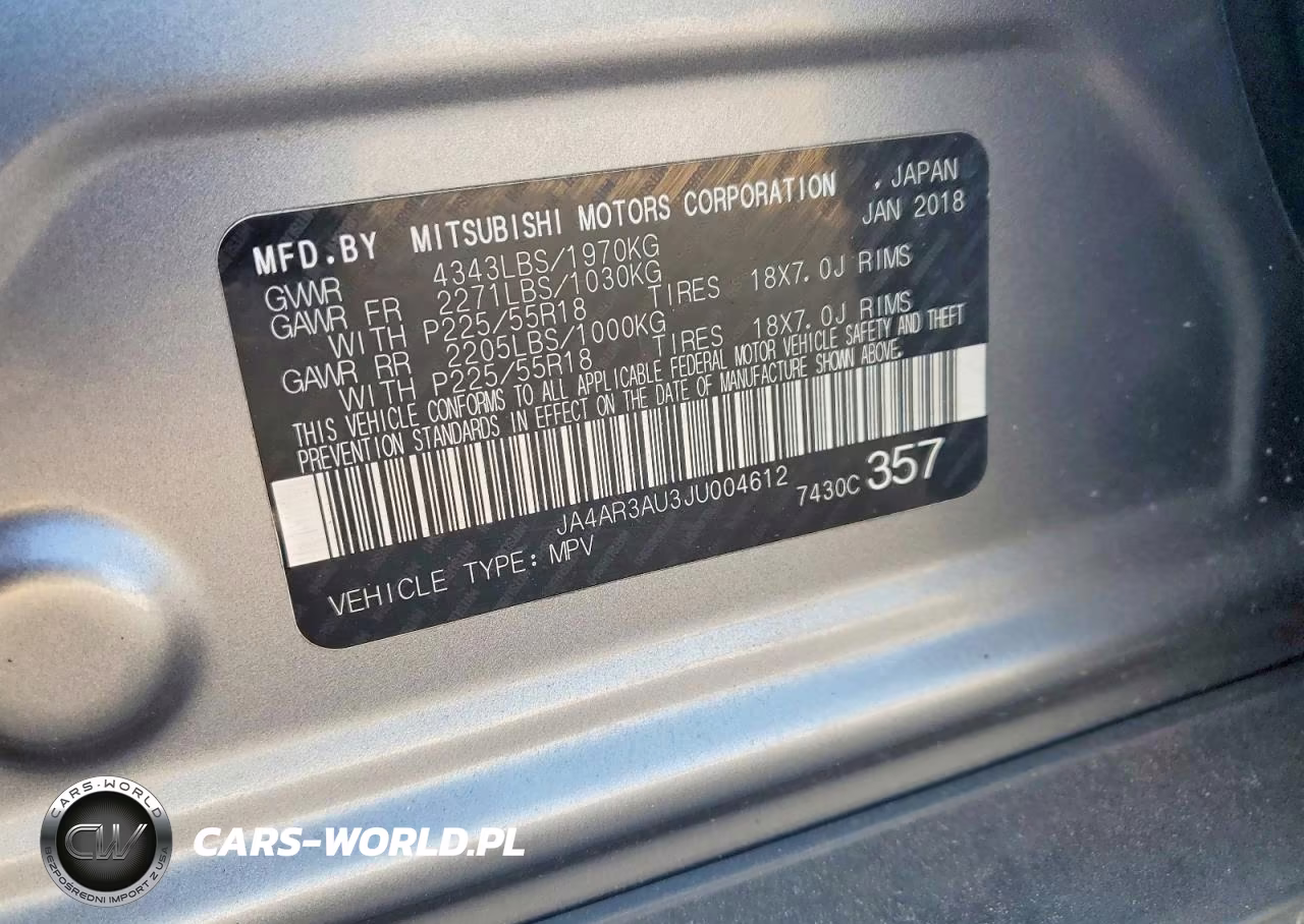 2018 Mitsubishi Outlander Sport Es VIN:JA4AR3AU3JU004612 - 13