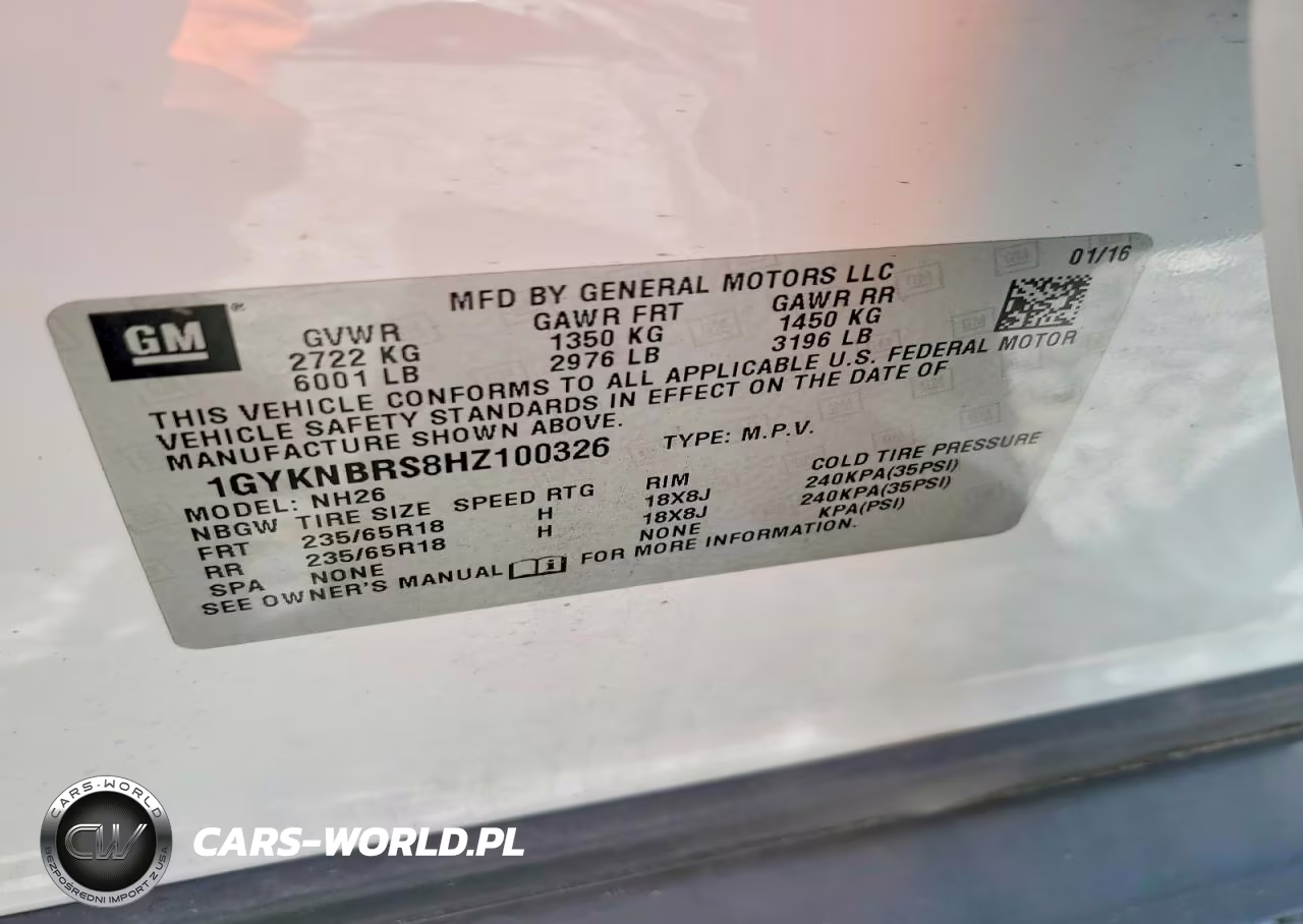 2017 Cadillac Xt5 Luxury VIN:1GYKNBRS8HZ100326 - 12