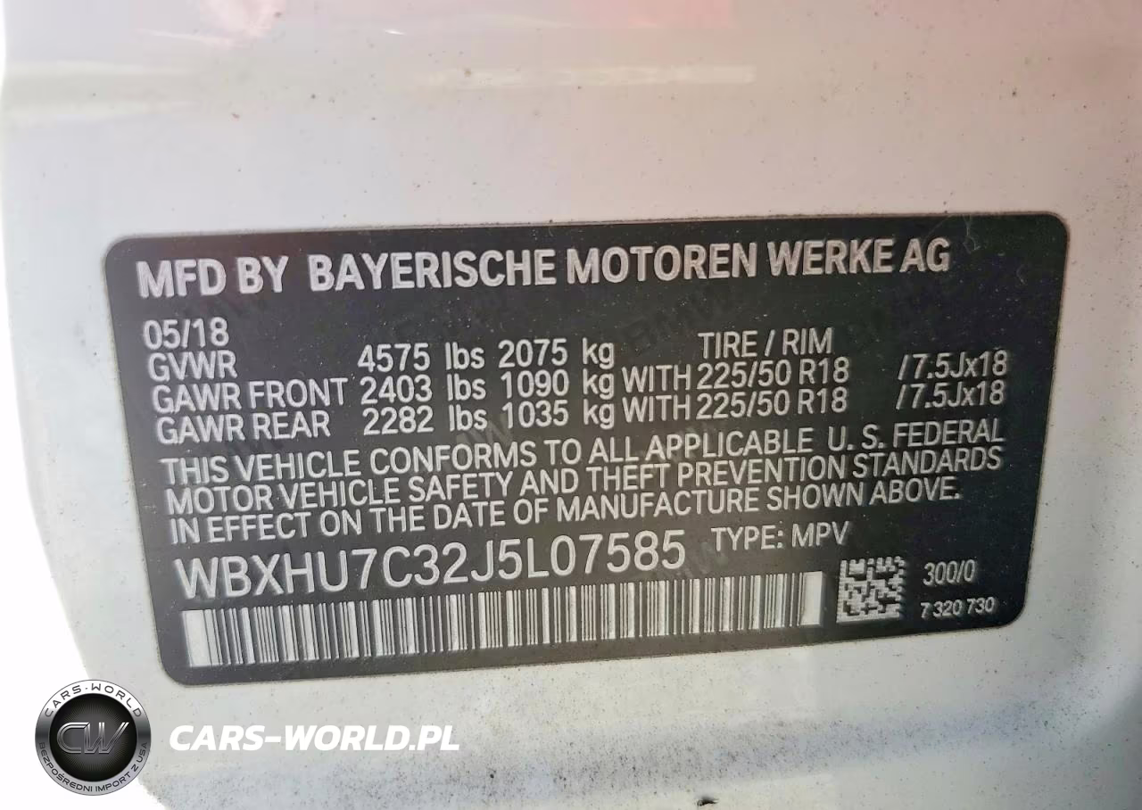 2018 BMW X1 Sdrive28I VIN:WBXHU7C32J5L07585 - 13