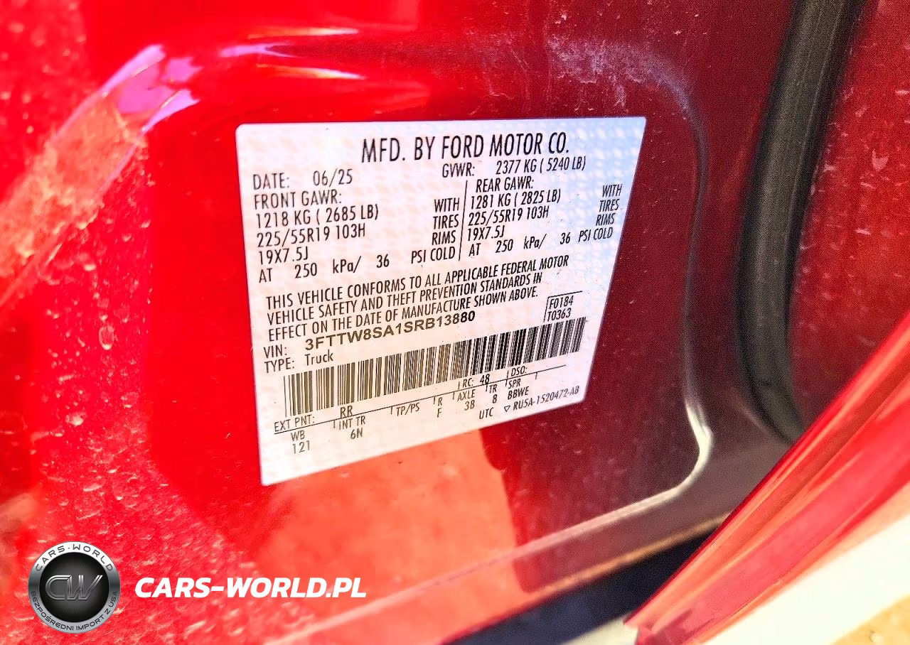 2025 Ford Maverick Lariat VIN:3FTTW8SA1SRB13880 - 12