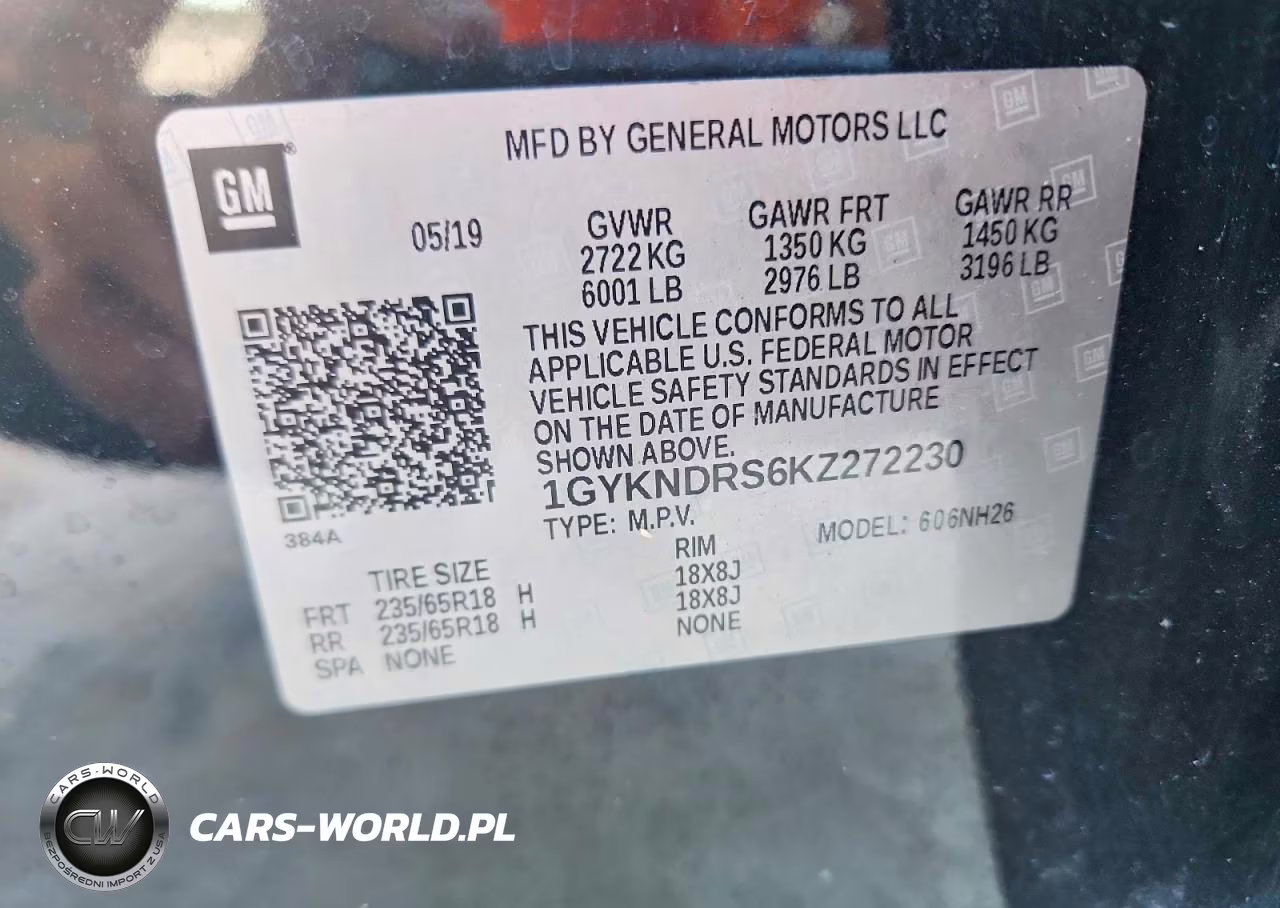 2019 Cadillac Xt5 Luxury VIN:1GYKNDRS6KZ272230 - 13