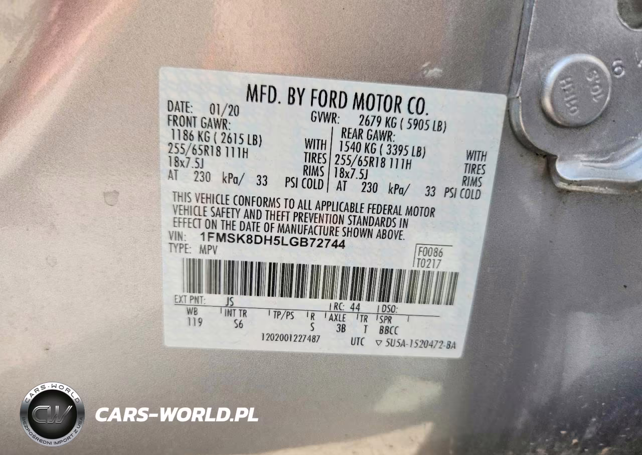 2020 Ford Explorer Xlt VIN:1FMSK8DH5LGB72744 - 13