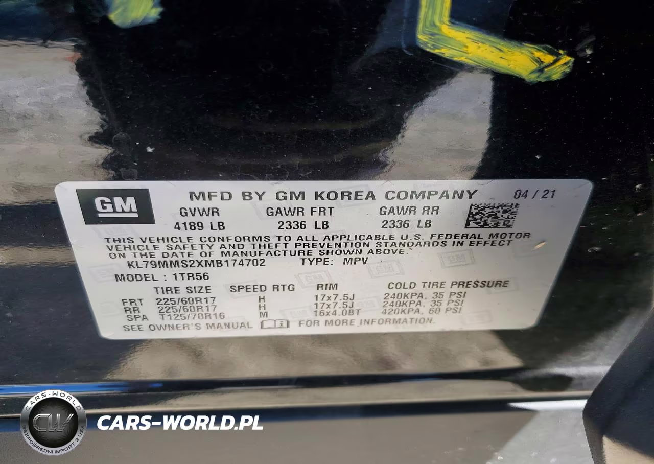 2021 Chevrolet Trailblazer Ls VIN:KL79MMS2XMB174702 - 13