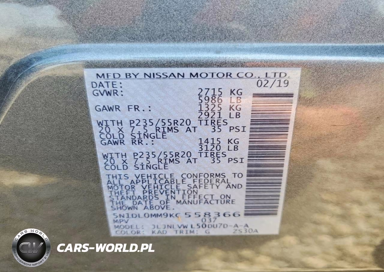 2019 Infiniti Qx60 Luxe VIN:5N1DL0MM9KC558366 - 13