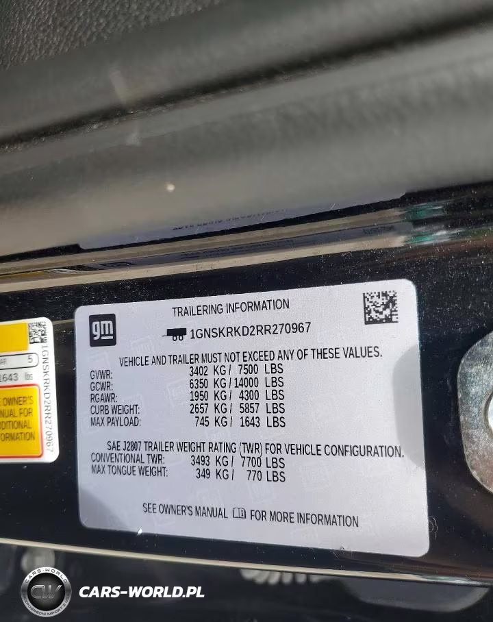 2024 Chevrolet Tahoe K1500 Rst VIN:1GNSKRKD2RR270967 - 14