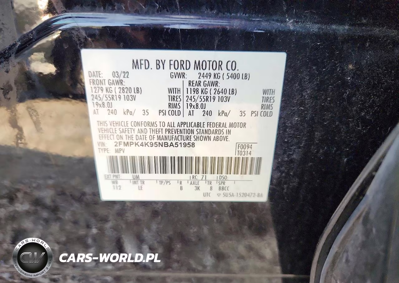 2022 Ford Edge Titanium VIN:2FMPK4K95NBA51958 - 13