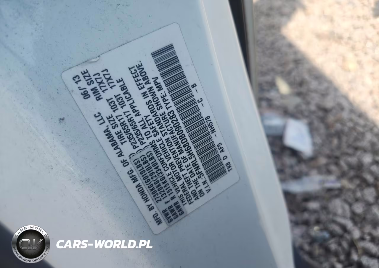 2013 Honda Odyssey Exl VIN:5FNRL5H68DB090283 - 13
