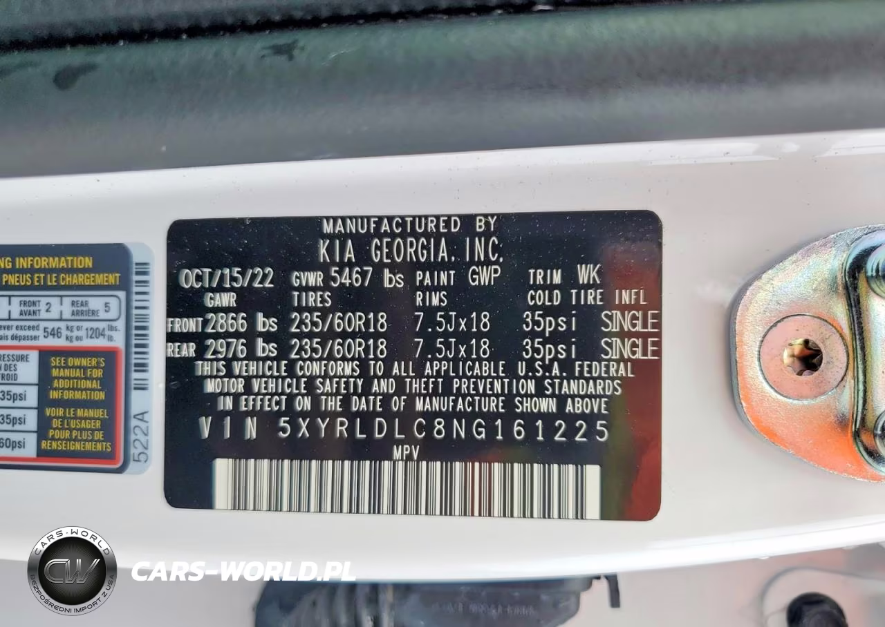 2022 Kia Sorento S VIN:5XYRLDLC8NG161225 - 13