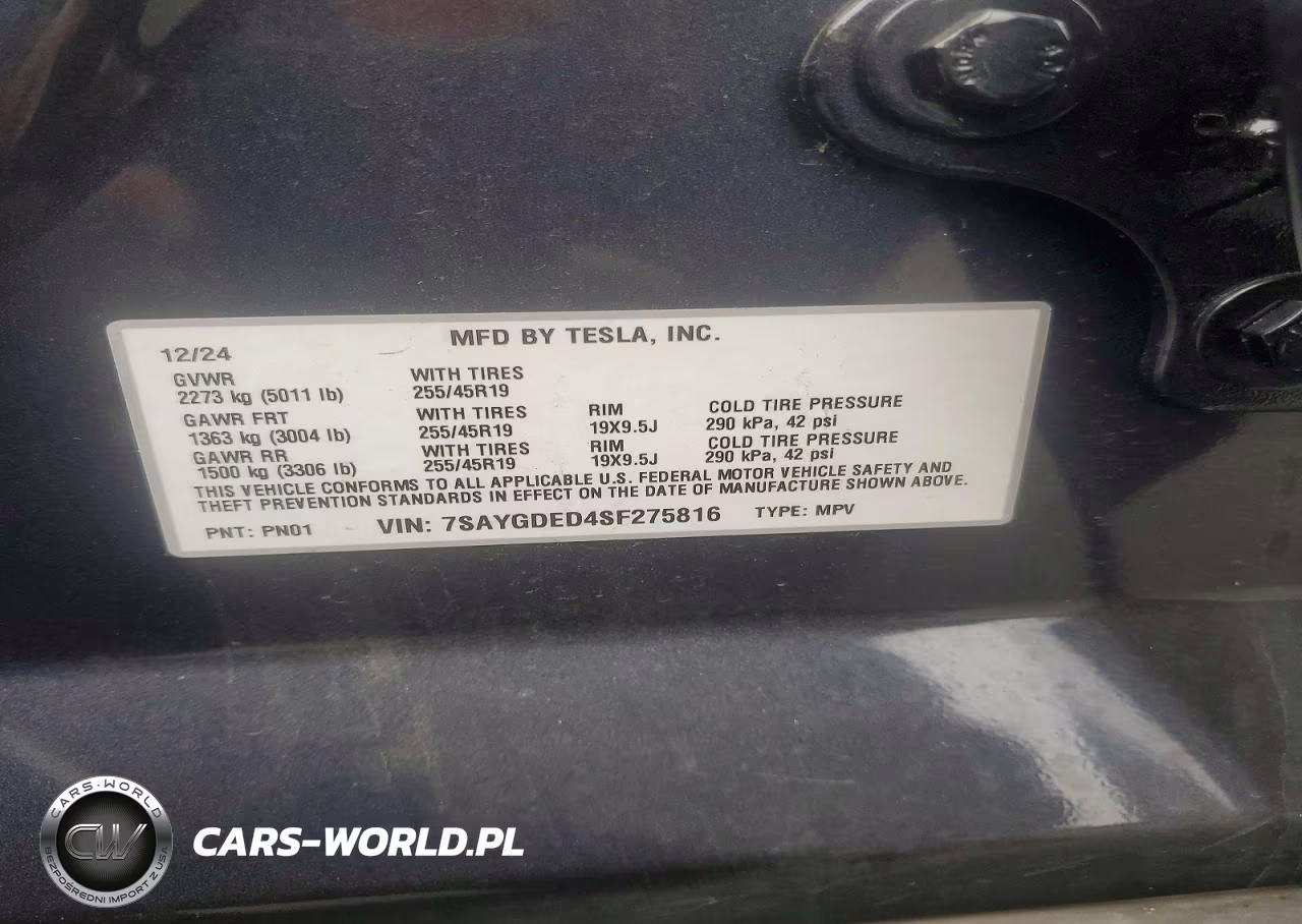 2025 Tesla Model Y VIN:7SAYGDED4SF275816 - 13