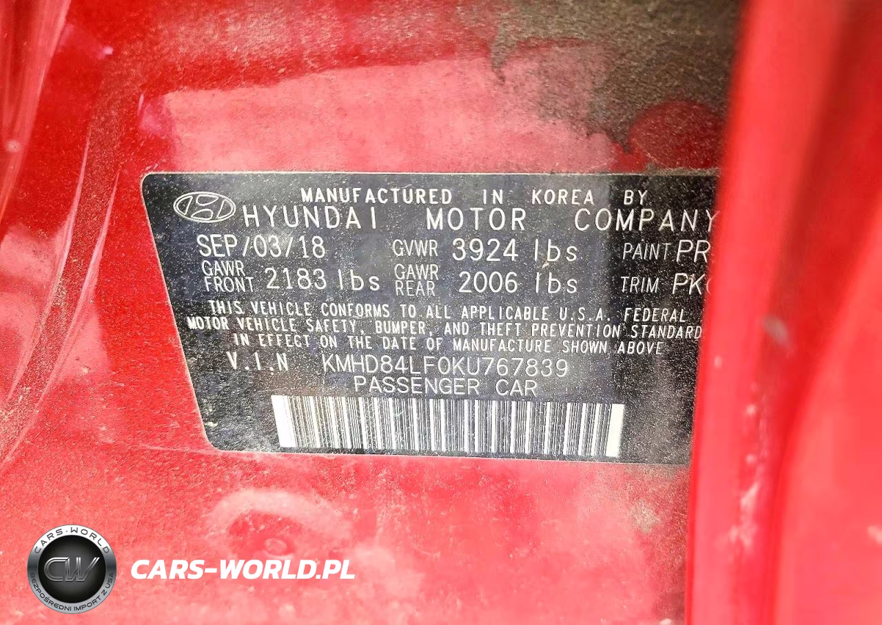 2019 Hyundai Elantra Sel VIN:KMHD84LF0KU767839 - 12