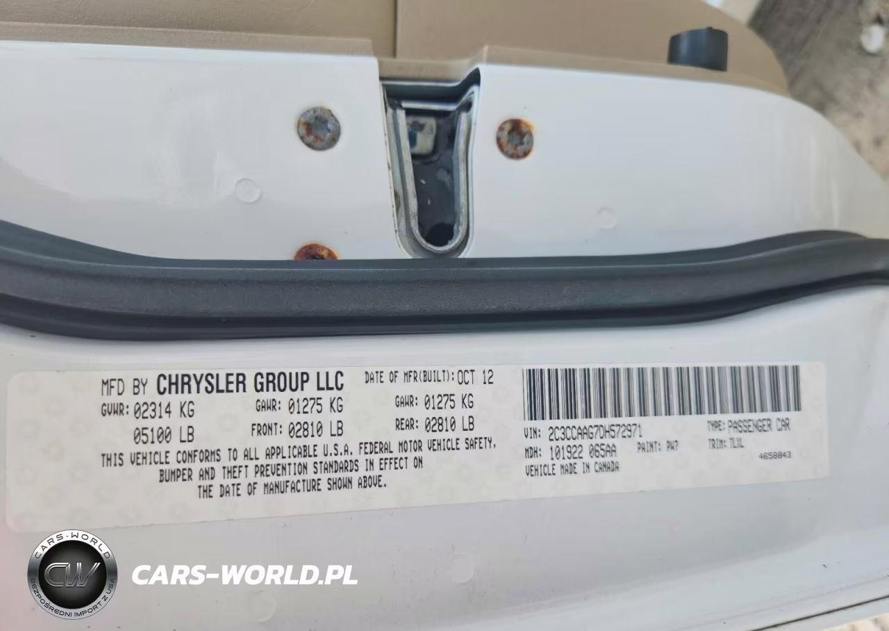 2013 Chrysler 300 VIN:2C3CCAAG7DH572971 - 12