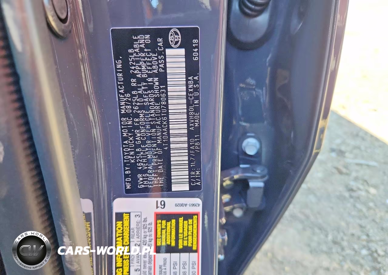 2026 Toyota Camry Le VIN:4T1DAACK6TU780631 - 13